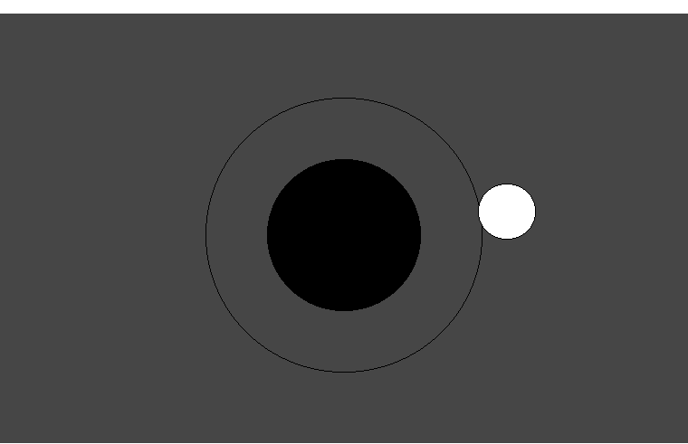 Totale Mondfinsternis am 09.02.1990, Situation bei Mondaufgang  (50˚N/10˚E)