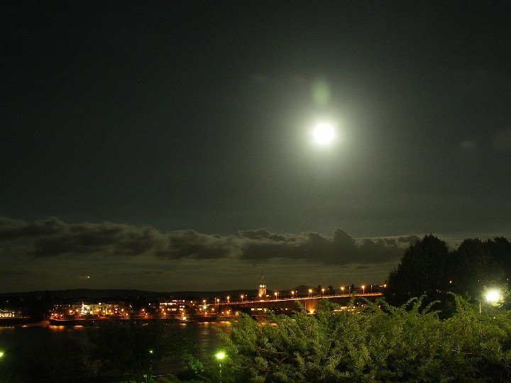 Panorama mit Vollmond