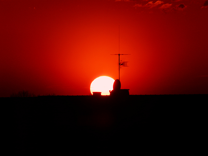 Die Sonne verschwindet